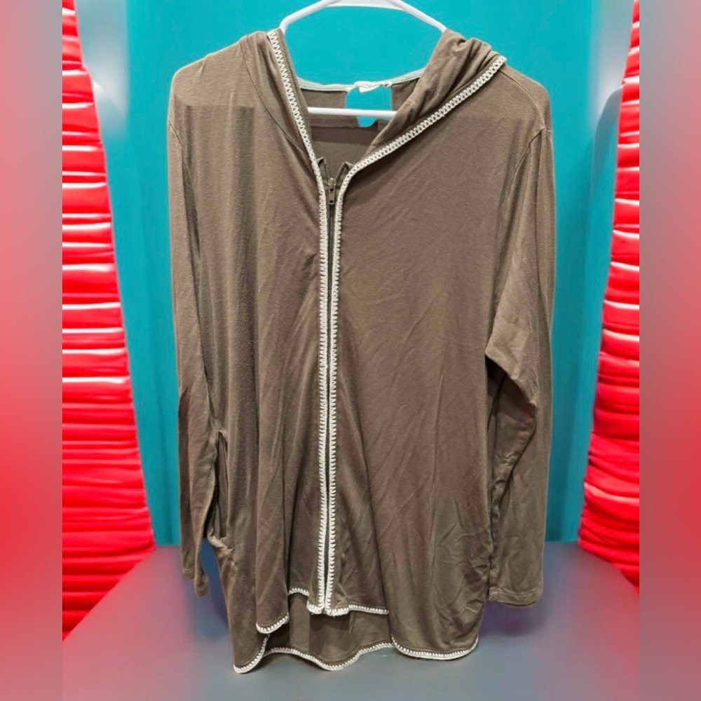 Simply Noelle Green and Brown jacket 2XL